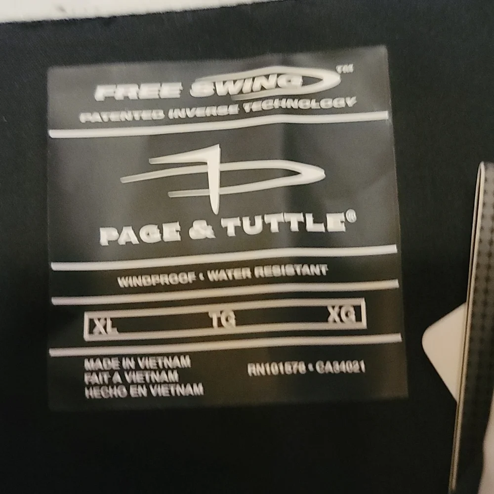 Free swing page & turtle golf jacket nwt xl - Picture 4 of 4